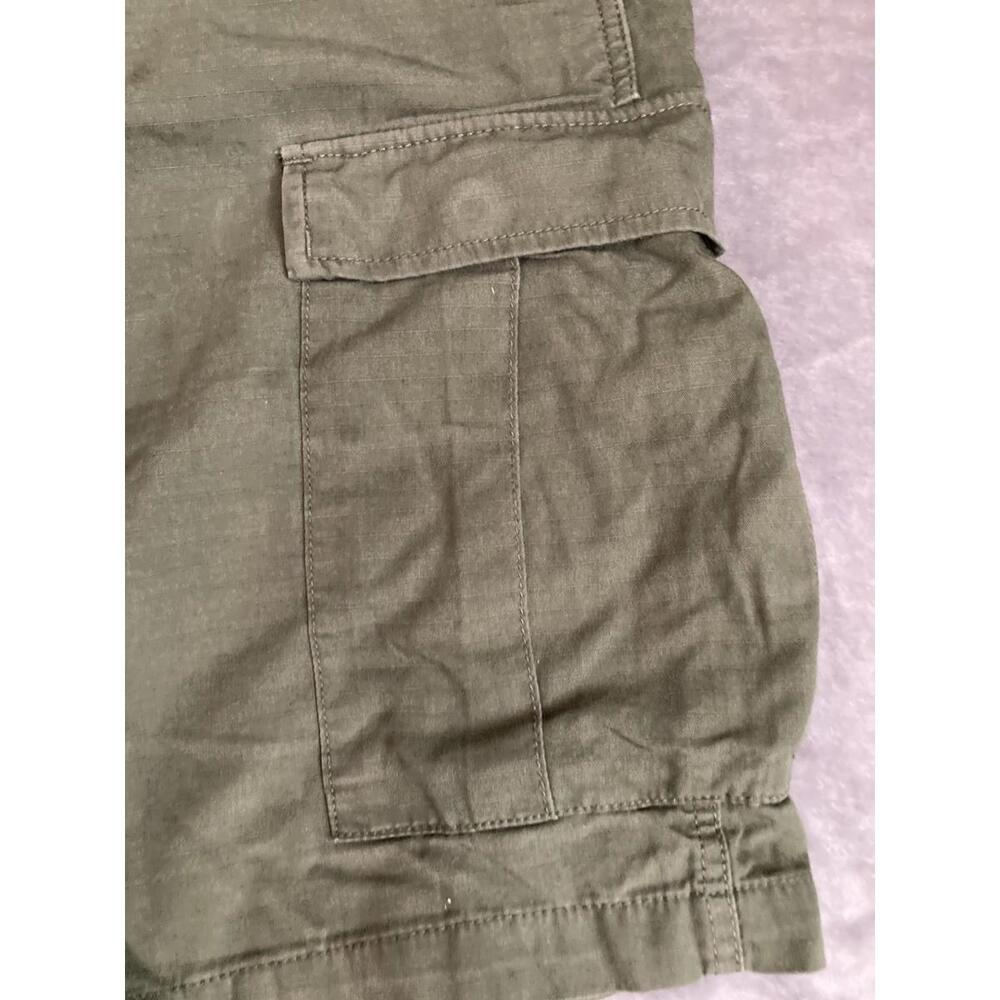 Topo Designs Cargo Shorts Army Green Button-Fly Heavyweight Sz Large 8" Inseam - Picture 2 of 9